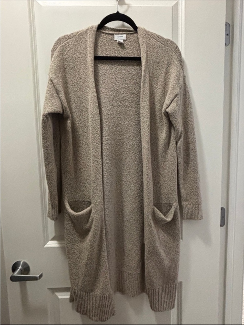Old Navy Beige Open-Front Longline Cardigan